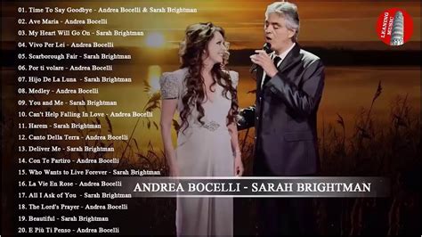 Andrea Bocelli, Sarah Brightman Greatest Hits Full Album Live | Сара ...