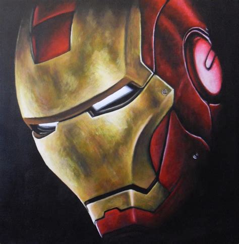 Iron Man Helmet Painting by JonMckenzie on DeviantArt