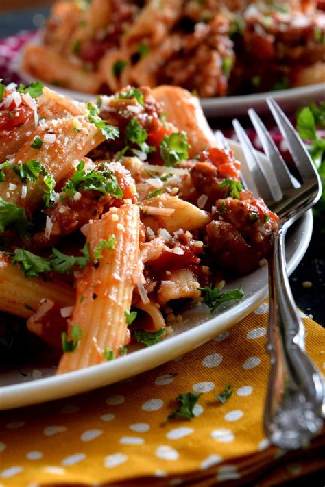 Spicy Italian Sausage Penne Pasta - Lord Byron's Kitchen