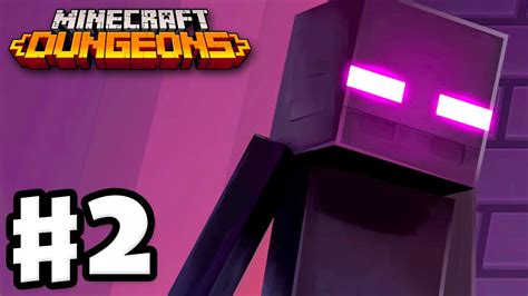 Minecraft Dungeons - Gameplay Walkthrough Part 2 - Soggy Swamp! Endermen! - YouTube