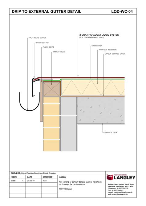 Warm Flat Roof Eaves Detail Drawing - 12.300 About Roof