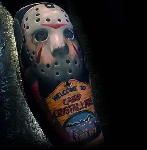 60 Jason Mask Tattoo Designs For Men - Friday The 13th Ideas