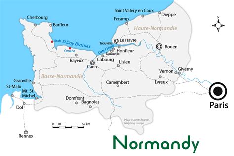 Normandy Map and Travel Guide | Mapping France