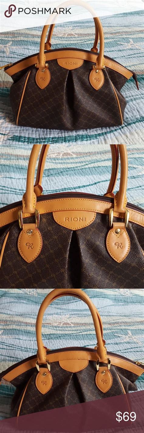 Rioni Signature Purse W/Leather trim | Purses, Leather, Bags