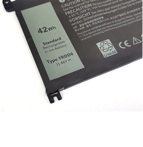 YRDD6 Dell Laptop Battery, Battery Type: Lithium-Ion, Capacity: 42 Wh ...