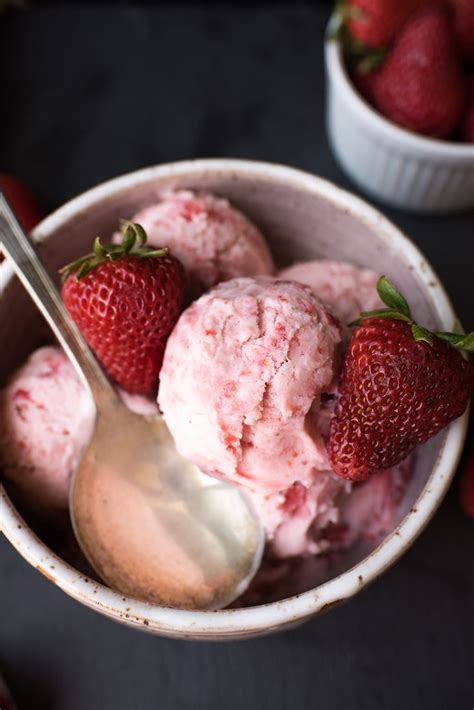 This homemade strawberry ice cream is bursting with fresh strawberries ...