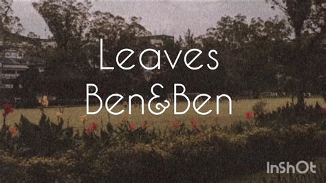 LEAVES LYRICS VIDEO | BEN&BEN - YouTube