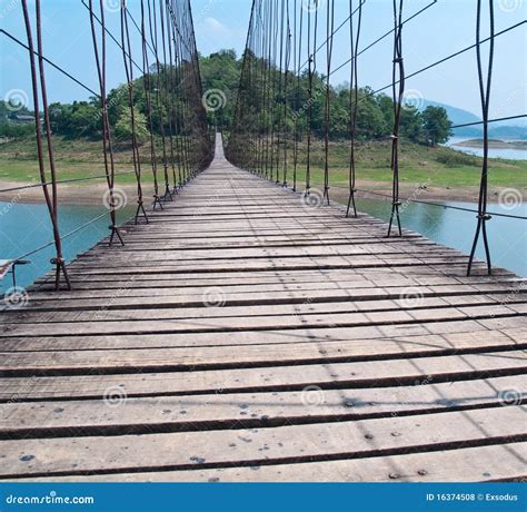 Rope bridge stock photo. Image of nature, canal, hill - 16374508