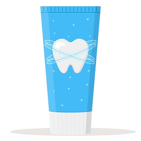 Toothpaste tube isolated on white background. Flat vector illustration 4910921 Vector Art at ...