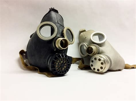 Set of 2 Small Black Gray Child Kids Gas Mask Halloween - Etsy Sweden