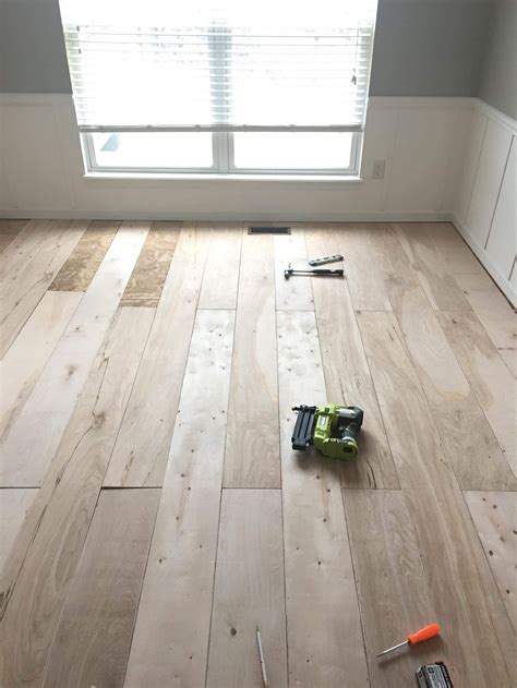 Plywood Turned Hardwood Flooring - DIY | Diy flooring, Diy wood floors, Plywood flooring diy