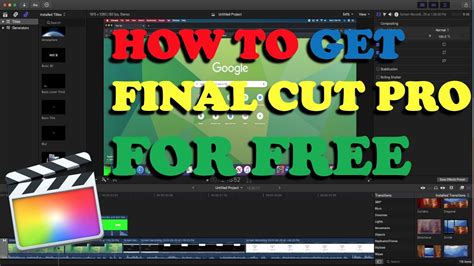 How to Get Final Cut Pro X For FREE! 2021 - YouTube