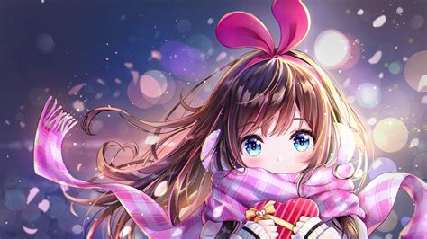 🔥 Download Cute Anime Girl Winter Scarf 4k Wallpaper by @cirwin | Cute ...