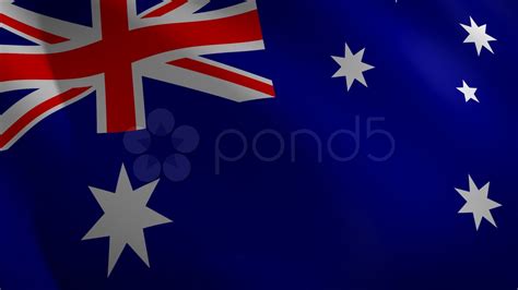 Australia Looping Flag Waving In The Wind. Stock Footage - YouTube