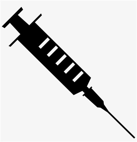 Download Needle Drawing Medicine - Syringe Clipart Black And White | Transparent PNG Download ...