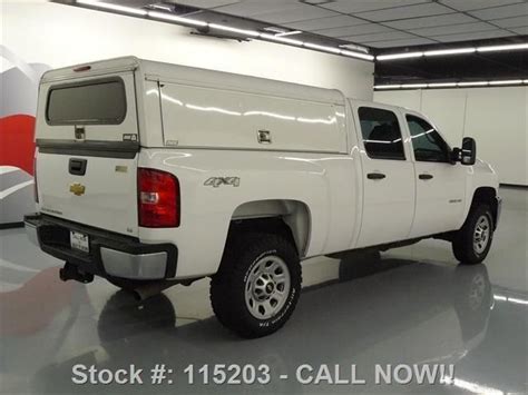 2013 CHEVY SILVERADO 2500 HD CREW 4X4 CAMPER SHELL 79K #115203 Texas Direct Auto