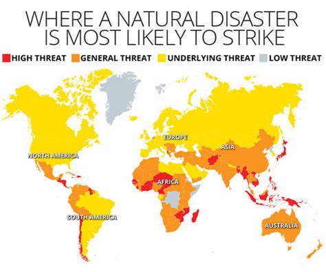 REVEALED: Where natural disasters are most likely to strike | Travel News | Travel | Express.co.uk