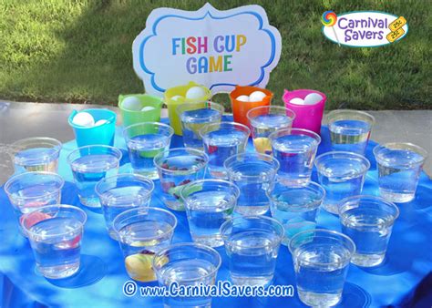 DIY Carnival Game Idea - Fish Cup Carnival Game