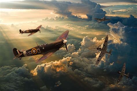 Battle of Britain Dogfight Scenario canvas prints various sizes free ...