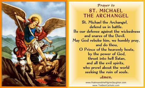 Prayer to Saint Michael the Archangel - The Best Catholic