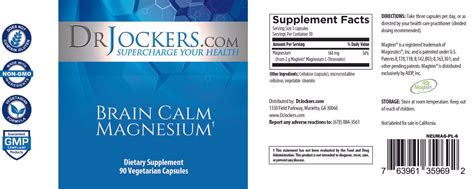 Brain Calm Magnesium Capsules – Dr. Jockers Store