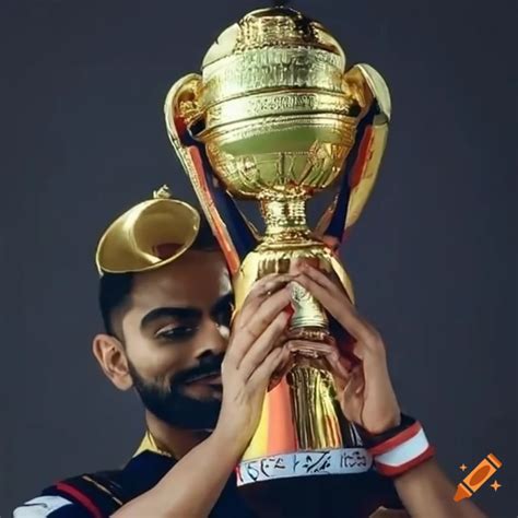 Virat Kohli With Ipl Trophy - India 2023