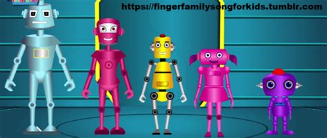 Family Finger Song Robot - The Version Of Robot Fun | Finger song, Finger family song, Finger family