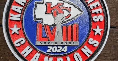 Kansas City Chiefs Super Bowl plaque 2024 by Eroh Model Building | Download free STL model ...