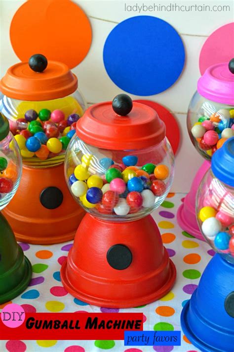 DIY Gumball Machine Party Favors