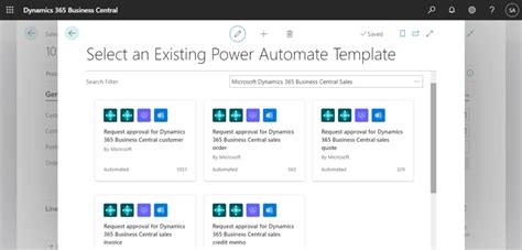 Dynamics 365 Business Central: Microsoft Power Automate template (For example, Request approval ...