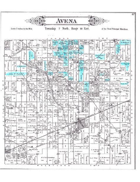 Mappy Monday: 1891 Fayette County Illinois Plat Map