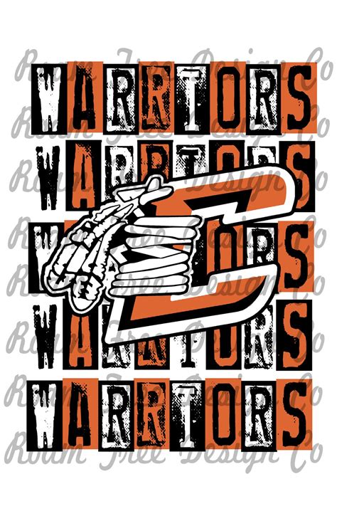 Chilhowie Warriors Rubber Stamp Design Rubber Stamp Print HTV PNG ...