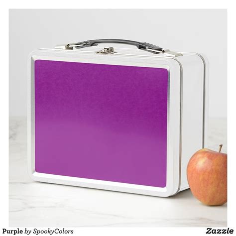 Purple Metal Lunch Box