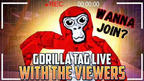 Gorilla Tag Live Stream (Playing with Viewers) #Gorillatag # ...