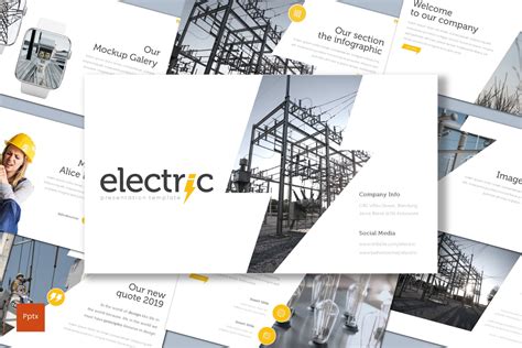 Electric - Powerpoint Template | Presentation Templates ~ Creative Market