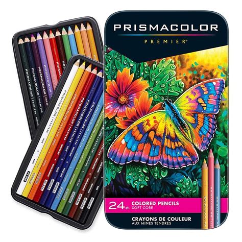 Prismacolor Premier Colored Pencil Tin Set Assorted Colors (Set of 24) | Jerry's Artarama