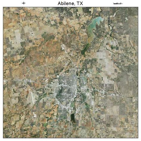 Aerial Photography Map of Abilene, TX Texas