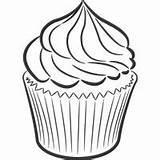 Cupcake With Frosting » Coloring Pages Surfnetkids sketch template