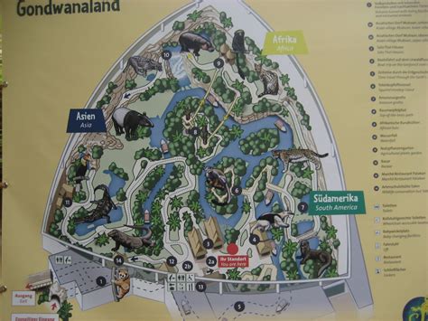 Leipzig Zoo - Gondwanaland map - ZooChat