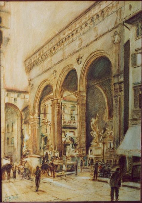 Loggia dei Lanzi Painting by Andrea Gelici | Fine Art America