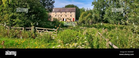 Watermill, river Nene, village of Warmington, Northamptonshire county, England, UK Stock Photo ...