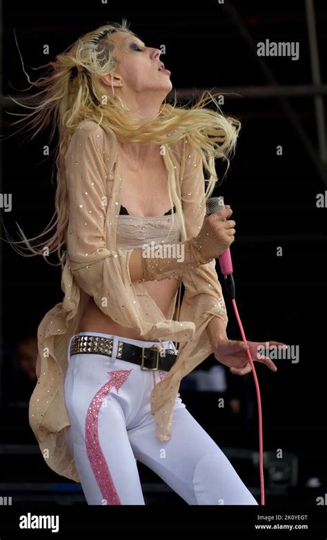 Starcrawler ( lead singer Arrow de Wilde pictured) play End Of The Road Festival at Larmer Tree ...