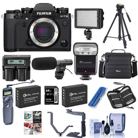 Fujifilm X-T3 Mirrorless Body, Black - With Pro Accessory Bundle 16588509 C