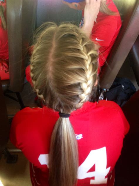 Softball Hair | Hair | Pinterest | Peinados, Peinados niños y Trenza