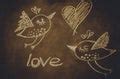 Free Stock Photo 11533 Romantic chalk heart drawing | freeimageslive