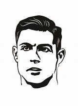 Cristiano Ronaldo Coloring Pages Free Printable PDF sketch template