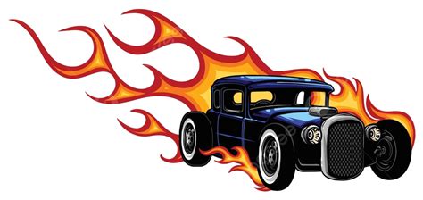 Classic Automobiles Vintage Cars Hot Rods And Old School Beauties In A Garage Vector, Race ...