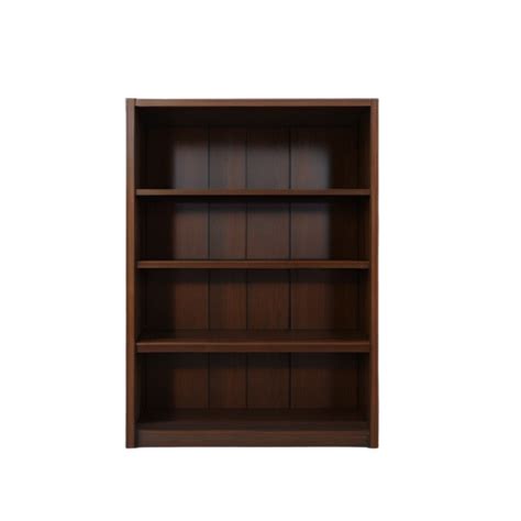 Wooden Brown Empty cupboard with shelves clipart on transparent background, empty Cabinet ...