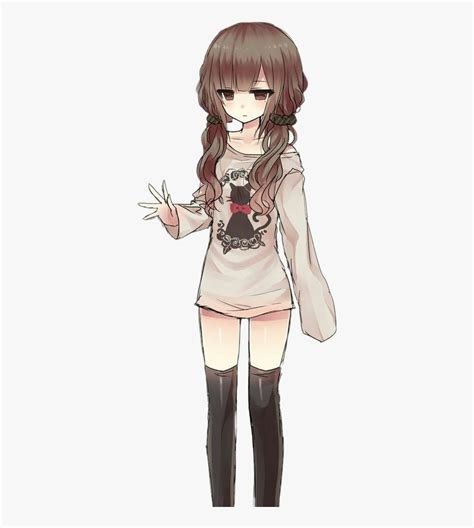 Female Brown Hair Anime , Transparent Cartoons - Cute Tomboy Anime Girl ...