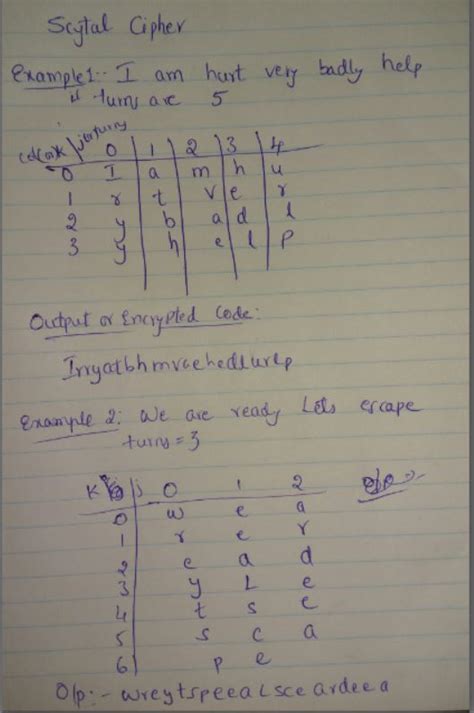 All C Programs: Program 217:Scytale Cipher using C